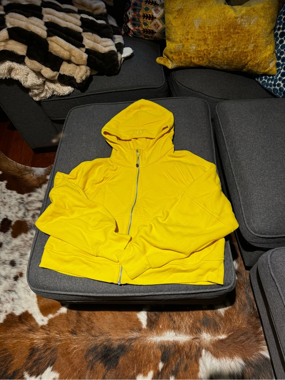 lululemon athletica Bright Yellow Hooded Windbreaker